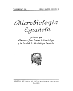 Vol. 17 núm. 1 - Sociedad Española de Microbiología