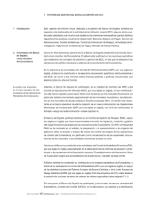 7. Informe de gestión del Banco de España en 2012