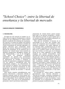 "School Choice": entre la libertad de enseñanza y la libertad de