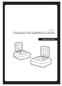Transmisor A/V inalámbrico 5,8 GHz