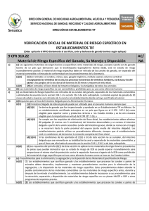 Verificaci&oacute;n Material Riesgo Espec&iacute;fico - EEB