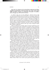 Quevedo, F. de, Historia de la vida del Buscón llamado don Pablos