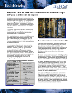 TB 33: Extracción de oxígeno del agua a 3 ppb en IMEC - Liqui