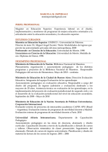 Currículum - Facultad de Ciencias Veterinarias