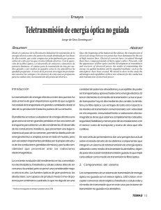 Teletransmisión de energía óptica no guiada (pag. 11)