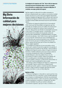 Big data: Información de calidad para mejores decisiones
