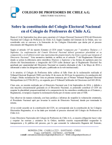 Declaración pública por constitución del Colegio Electoral Nacional.