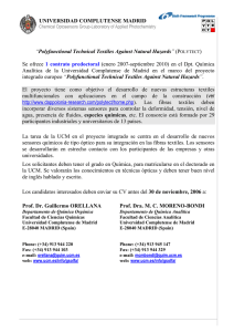 UNIVERSIDAD COMPLUTENSE MADRID “Polyfunctional Technical