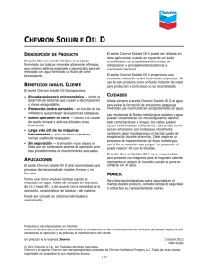 CHEVRON SOLUBLE OIL D