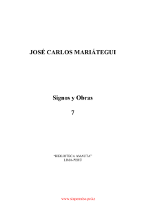 JOSÉ CARLOS MARIÁTEGUI Signos y Obras 7
