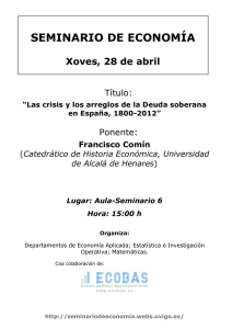Francisco Comín - Seminario de Economía