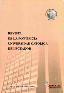 Revista 85 - Pontificia Universidad Católica del Ecuador