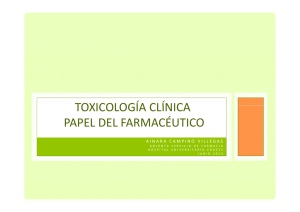 toxicología clínica papel del farmacéutico