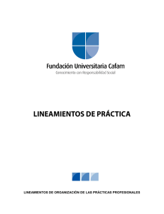 lineamientos de práctica - Fundación Universitaria Cafam