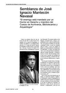 Semblanza de José Ignacio Mantecón Navasal