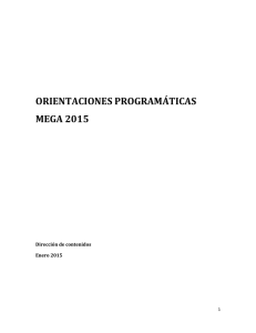 orientaciones programáticas mega 2015