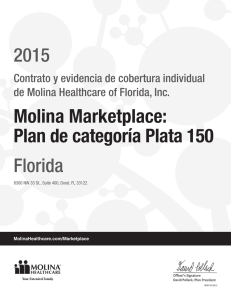 Molina Marketplace - Silver 150 Plan - FL 2015