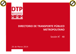 primera sesión 2014 - Directorio de Transporte Público Metropolitano