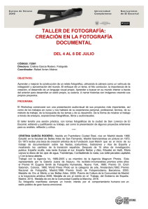taller de fotografía - Universidad Complutense de Madrid
