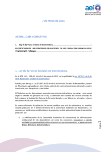 1. Ley de Servicios Sociales de Extremadura.
