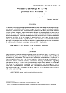 Una socioepistemología del aspecto periódico de las funciones