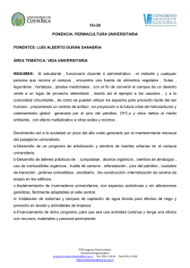 Permacultura Universitaria - VII Congreso Universitario