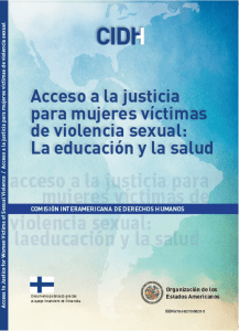 Acceso a la justicia para mujeres víctimas de violencia sexual