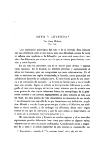 MITO Y LEYENDA * - Biblioteca Digital de APA