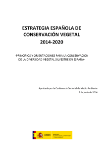 estrategia española de conservación vegetal