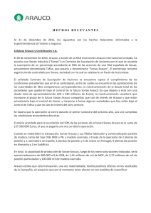 Hechos_Relevantes_Arauco 122015 - Superintendencia de Valores