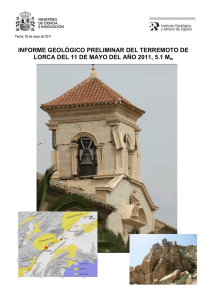 Informe Geológico Preliminar del Terremoto de Lorca