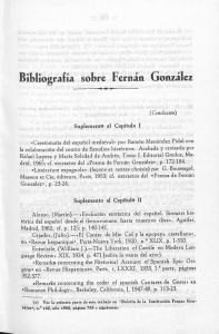 Bibliografía sobre Fernán González