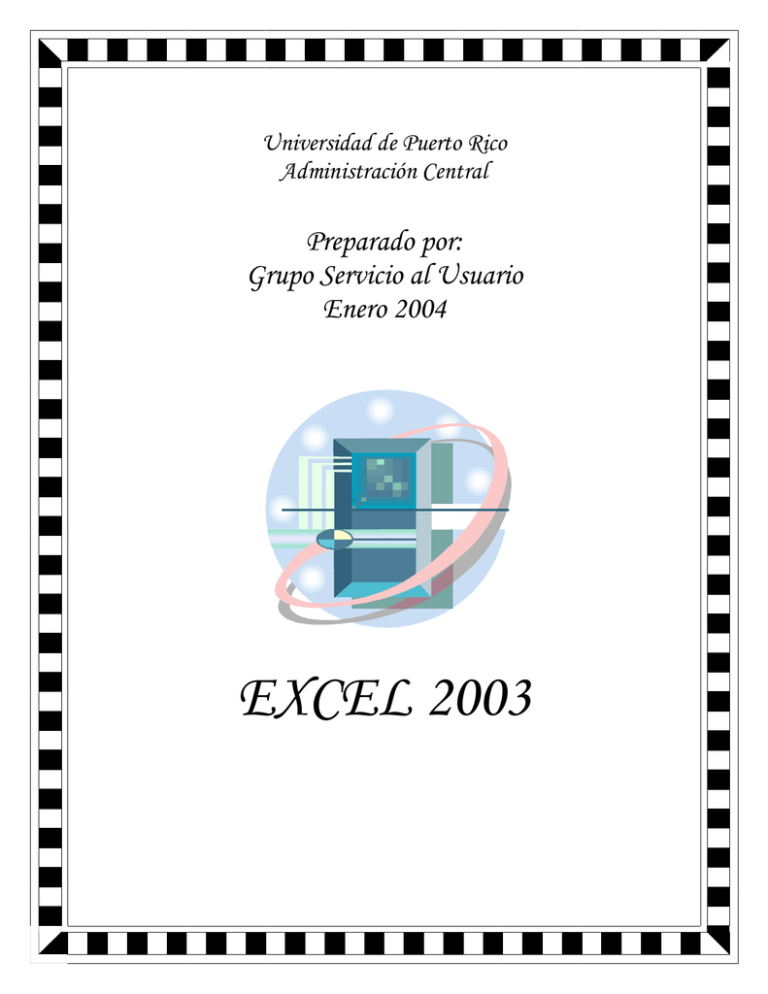 Descripción de la Hoja de Cálculo de Excel 2003