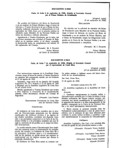 DOCUMENTO S/8808 Carta, de fecha 6 de septiembre de 1968