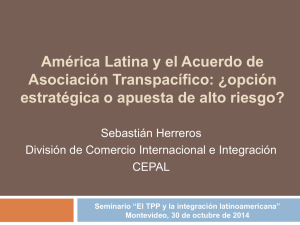 América Latina y el Acuerdo de Asociación Transpacífico: ¿opción