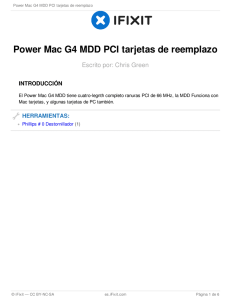 Power Mac G4 MDD PCI tarjetas de reemplazo