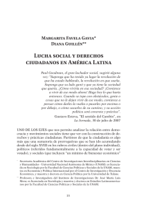 Lucha social y derechos ciudadanos en América Latina