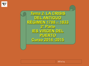 Tema 2: Primera Parte-Crisis Antiguo Régimen, 1789