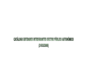 Catálogo de Entidades Integrantes do Sector Público Autonómico