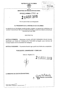 decreto 782 del 21 de abril de 2015