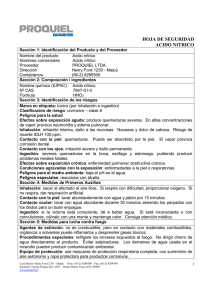 acido nitrico - Proquiel Químicos Ltda.