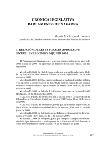 Crónica Legislativa_Parlamento de Navarra - Gobierno