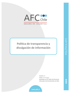 Política de transparencia y divulgación de información