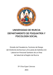 universidad de murcia departamento de psiquiatría y