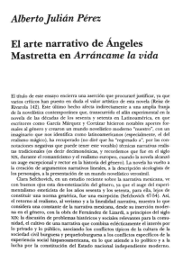 Alberto Julián Pérez El arte narrativo de Ángeles Mastretta en