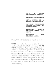 juicio de revisión constitucional electoral