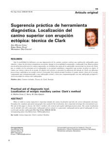 técnica de clark - Revista Española de Ortodoncia