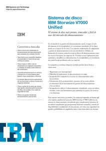 Sistema de disco IBM Storwize V7000 Unified