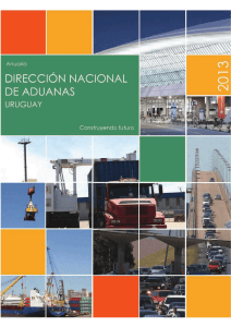 Anuario 2013 - Dirección Nacional de Aduanas