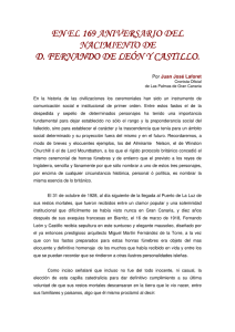 169 aniversario de D. Fernando de León y Castillo